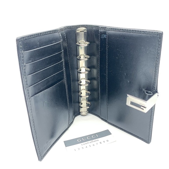 Gucci Mini Agenda Notebook Compact Case in Black - Picture 5 of 14